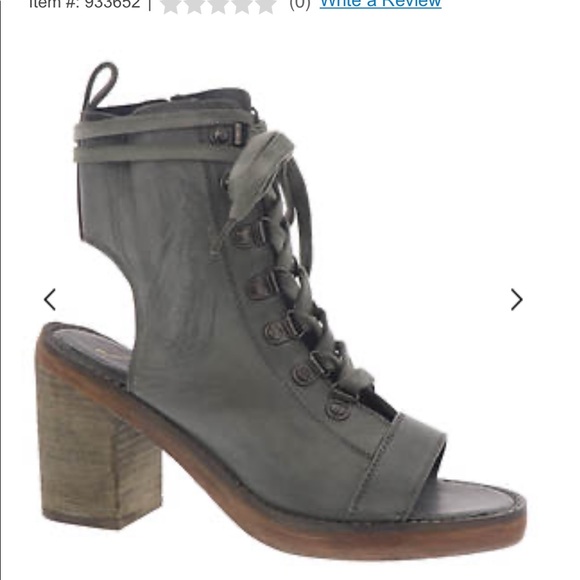 Free People City of Lights Lace Up Boot Heel - Picture 2 of 6